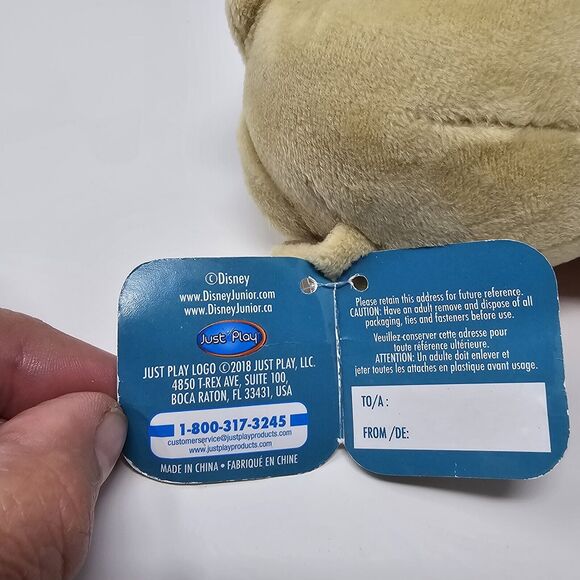 Rolly Pug Puppy Dog Pals Disney Junior 6” Stuffed Animal Toy Plush Brown Small - Picture 7 of 12